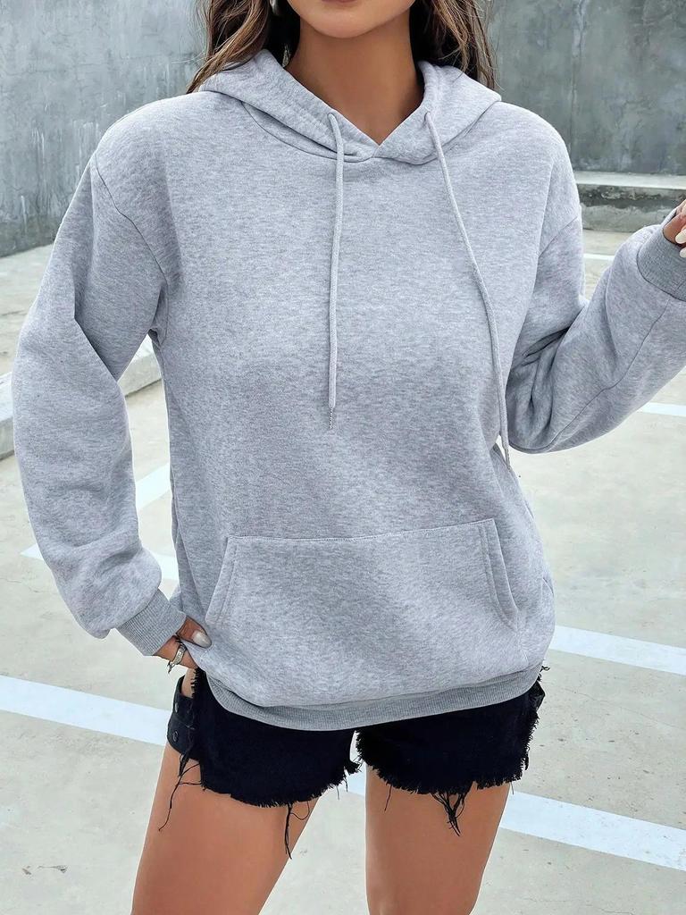 Plus Velvet Loose Hooded Women's Sweatshirt - Autumn/Winter Collection