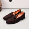Fashion Casual men's loafers classic fashion designer styles Formal Party Office Outdoor daily couple flat shoes Black Brown 37-48 Hot