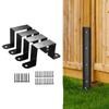 4x Fencing Post Clips Brackets Deck Stake Support Versatile Easy To Install Sturdy Heavy Duty with