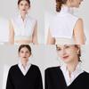 Wrinkled Ruffles False Collar Versatile Sweater Solid Color False Collars Detachable Female Half Shirt Blouse False V Collar