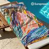 Colored Line Drawing Quick Drying Bath Towel Microfiber Beach Towel Light Weight Swimming Camping Yoga Beach Out