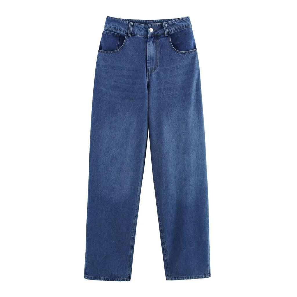 European and American style, new women's clothing, classic, balloon version high-waisted jeans 3777025