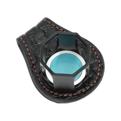 Держатель для мела для бильярда Портативный восьмиугольный чехол для мела для кия для пула с магнитным зажимом для аксессуара для снукера Черный