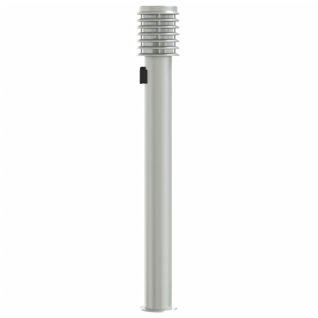 Path Light with Socket Silver 110 cm Stainless Steel