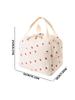 1PC Autumn and Winter lunch bag, portable hand-held insulated bento bag, corduroy strawberry meal bag, ice pack