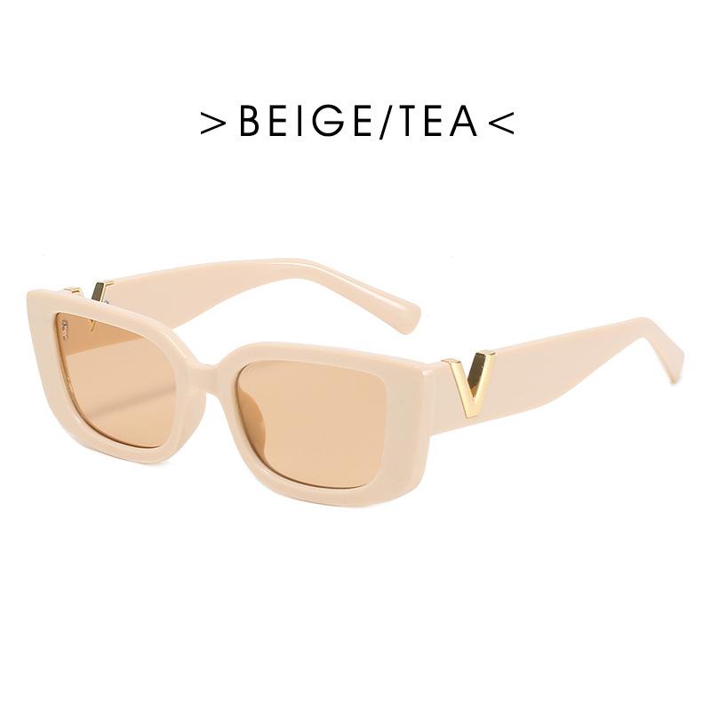 Fashion Cat Eye Sunglasses Women Luxury V Sun Glasses For Ladies Classic Rectangle Driving Shades Outdoor Traveling UV400