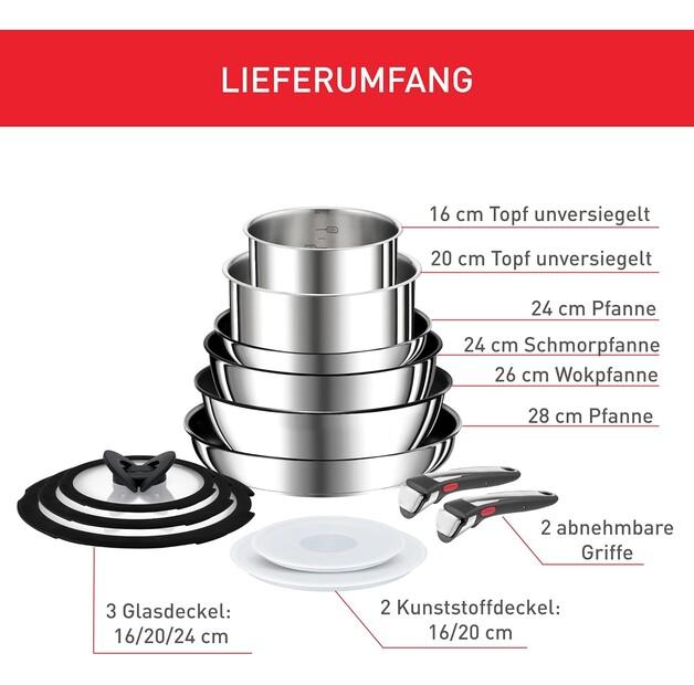 Набор посуды Tefal Ingenio Preference On, 13 предметов (L9749432)