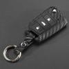 Чехол для ключа из углеродного силикона jingyuqin для VW Polo Golf 7 Tiguan для Skoda Octavia Kodiaq Karoq для SEAT Ateca Leon Ibiza