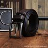 Factory Men'S Leather Belt Casual Simple And Versatile First Layer Pure Cowhide Handmade Thread Pin Buckle Belt