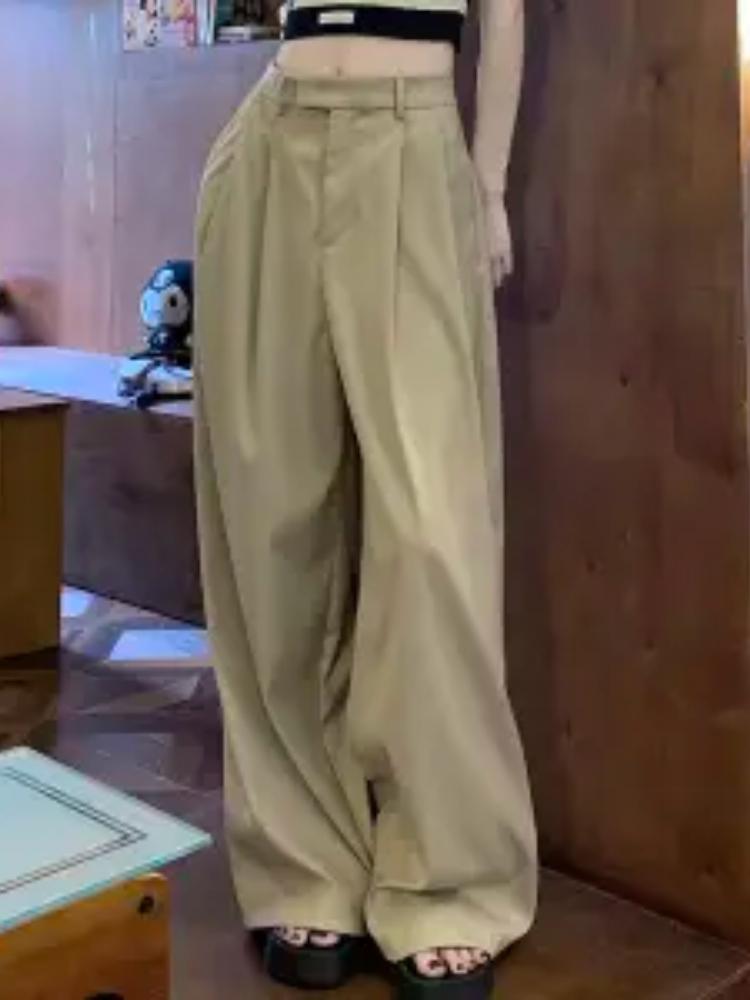 Y2k оверсайз черный костюм брюки винтажные женские мешковатые корейские модные брюки Harajuku уличная одежда в японском стиле брюки