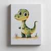 Uśmiechnięty Dinozaur Uśmiechnięty Dinozaur, 30X40 Cm, Rama Aluminiowa Czarna, Papier Matowy 230 Gsm