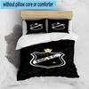 3pcs Fc Crest Design Printed Bedding Set Duvet Cover Closure Includes 1 Duvet Cover & 2 Pillowcases Bedding Sets Home Decor Gifts
