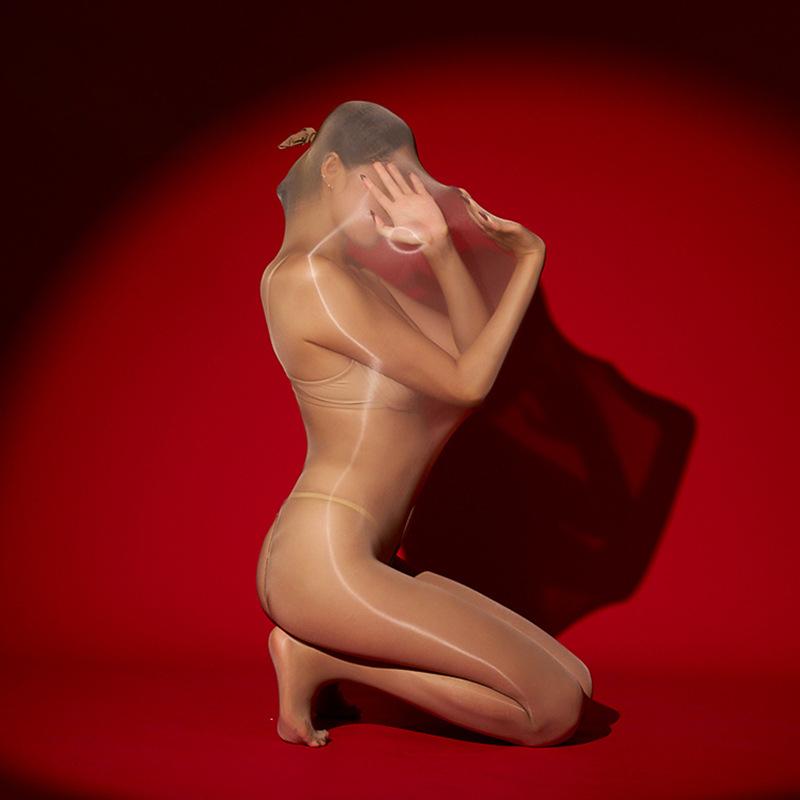 Женский сексуальный спальный мешок Масляный глянцевый прозрачный Интерактивные чулки для тела для пары Ультраэластичное нижнее белье Прозрачное нижнее белье