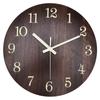 Wood Wall Clock Retro Style Quiet Silent Quartz Movement 3D Luminous Retro Wall Clock for Bedroom