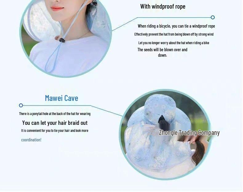 Дышащая широкополая шляпа от солнца для женщин среднего и пожилого возраста - Летняя мода и защита от ультрафиолета