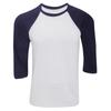 Canvas Mens 3/4 Sleeve Baseball T-Shirt