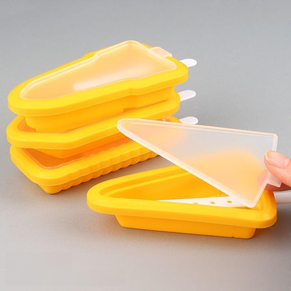 5Pcs Multiple Shapes Ice Cream Making Tools Reusable Popsicle Moulds Creative Ice Lolly Mold
