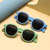 Новые уличные солнцезащитные очки для малышей с поляризацией и защитой от ультрафиолета, 0-3 года, силиконовые детские солнцезащитные очки 23073