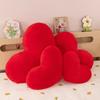 Heart Shape Plush Pillow With Pp Cotton Fill For Romantic Gift And Home Decor