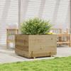 VidaXL Jardinière 70x70x49,5 cm bois de pin imprégné, jardinière d'extérieur, bac à fleurs, boîte à plantes, jardinière de 847367
