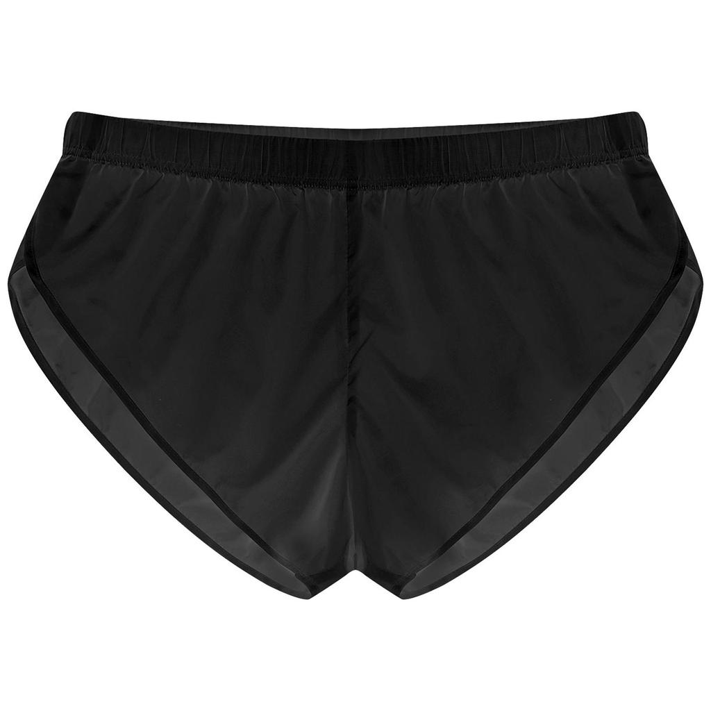 Mens Shorts Semi See-Through Sides Split Elastic Waistband Boxer Shorts Beach Shorts Swimsuits