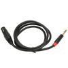 Кабель XLR Female to 6.35mm с низким уровнем шума и предотвращением помех, звуковой кабель XLR to 14in для микрофона