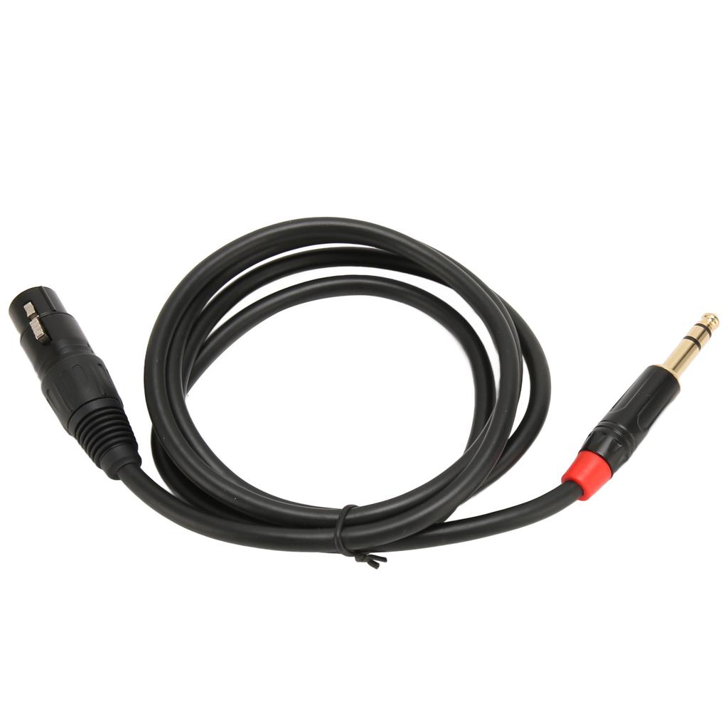 Кабель XLR Female to 6.35mm с низким уровнем шума и предотвращением помех, звуковой кабель XLR to 14in для микрофона