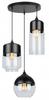 Ceiling hanging lamp, glass lampshade, LED