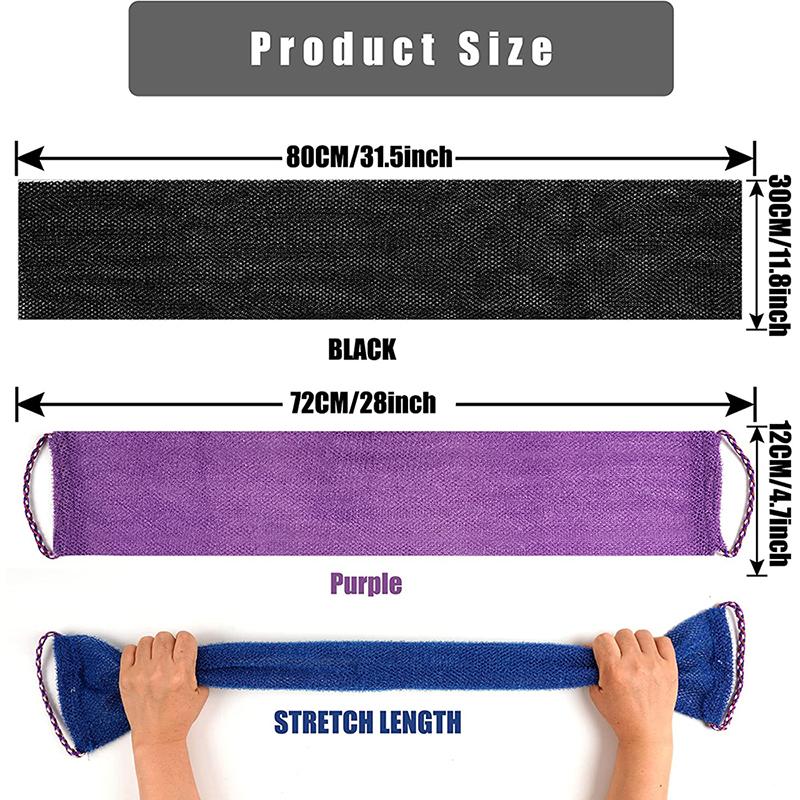 1Pc African Net Sponge, 31.5Inch African Exfoliating Body Net Scrubbing Wash Net