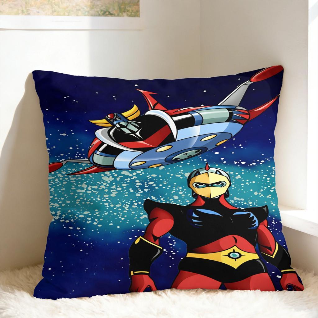 Мультяшная Наволочка Rocket Punch Mazinger Z Новинка Наволочка Для Стула Дивана Домашний Декор Мягкая Наволочка На Подушку Подарок На День Рождения