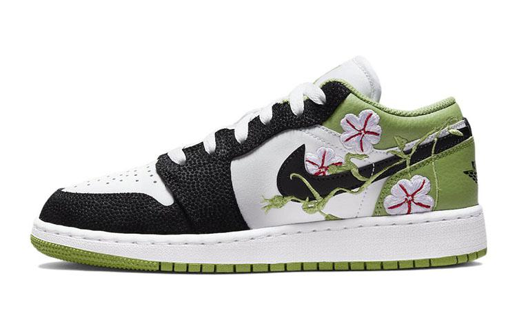 Jordan Kids Air Jordan 1 Low SE "Floral" Sneakers DQ8389-100
