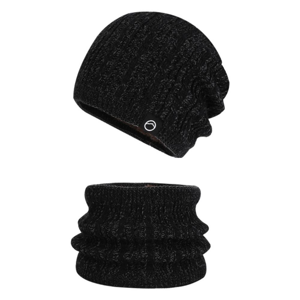 Breathable Fabric Winter Hooded Cap Ear Cover Design Knitted Face Mask Scarf Outdoor Sports