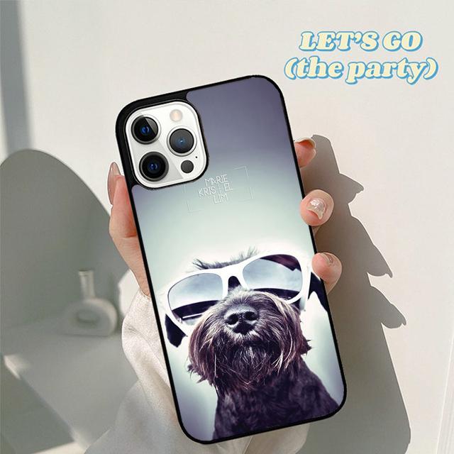 Осенний миниатюрный шнауцер щенок собака Чехол для телефона для iPhone 17 Air 16 16e 15 12 11 13 14 Pro Max Plus Coque
