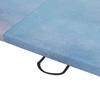 6FT Foldable Gymnastics Mat, Tri-Fold 2" Thick Crash Mat with Carry Strap Handles for Home Training, Sky Blue