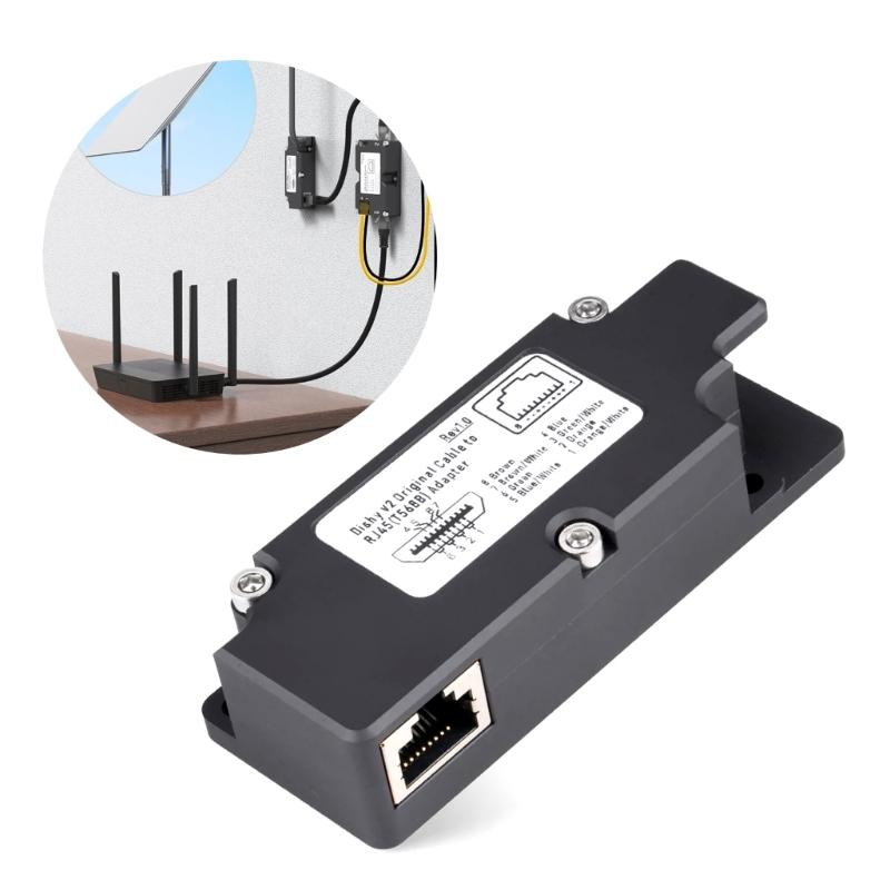 RJ45 Ethernet Internet Adapter Cable Fit for Seamless Starlink V2 Dish Connectivity Equipment Various Lengths Available