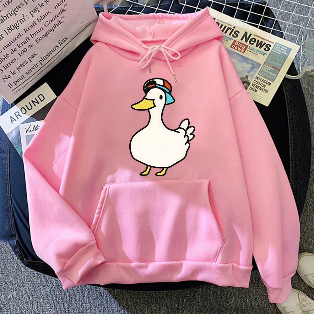 Толстовки Subaru Dancing Duck Hololive, женские толстовки с длинным рукавом, уличная одежда большого размера с круглым вырезом, повседневная одежда Y2k, Sudaderas