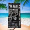 La Haine 1995 Фильмы Банное полотенце Микрофибра Мягкое Впитывающее Воздухопроницаемое Для Девочек Детей Декоративное Мультяшное Пляжное полотенце