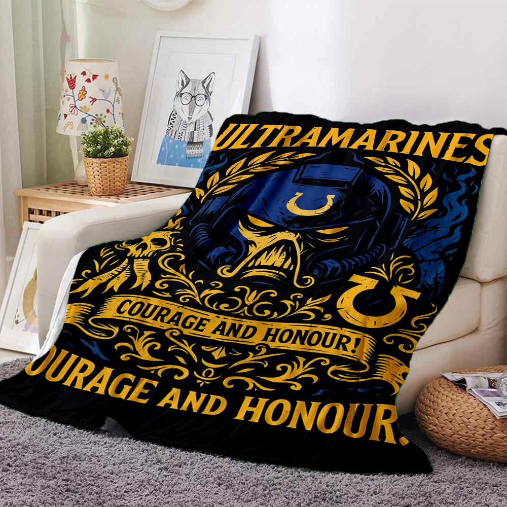 Warhammer 40k Theme Printed Blanket - Perfect for Couch, Bed, Travel & Outdoor Use | Machine Washable, Cozy & Durable.