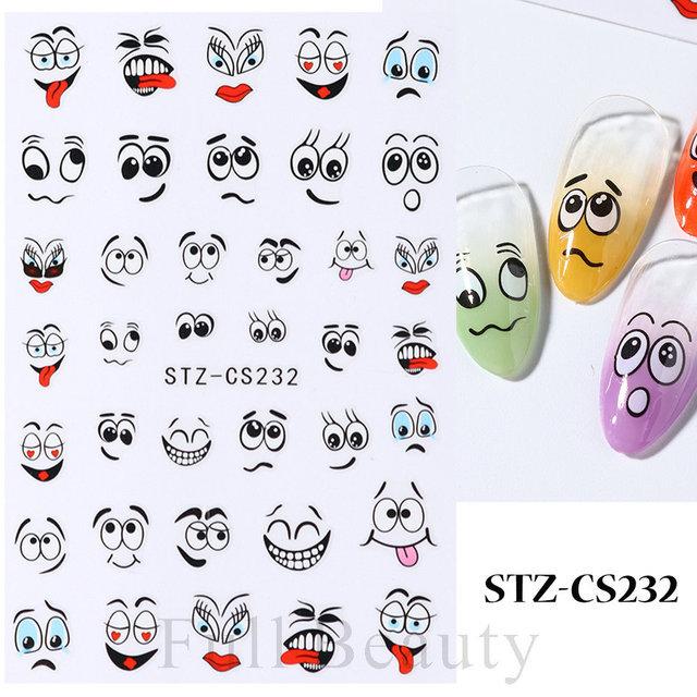 Nail Art Stickers Ins Cartoon Cute Puppy Bunny Niche Adhesive Nail Stickers
