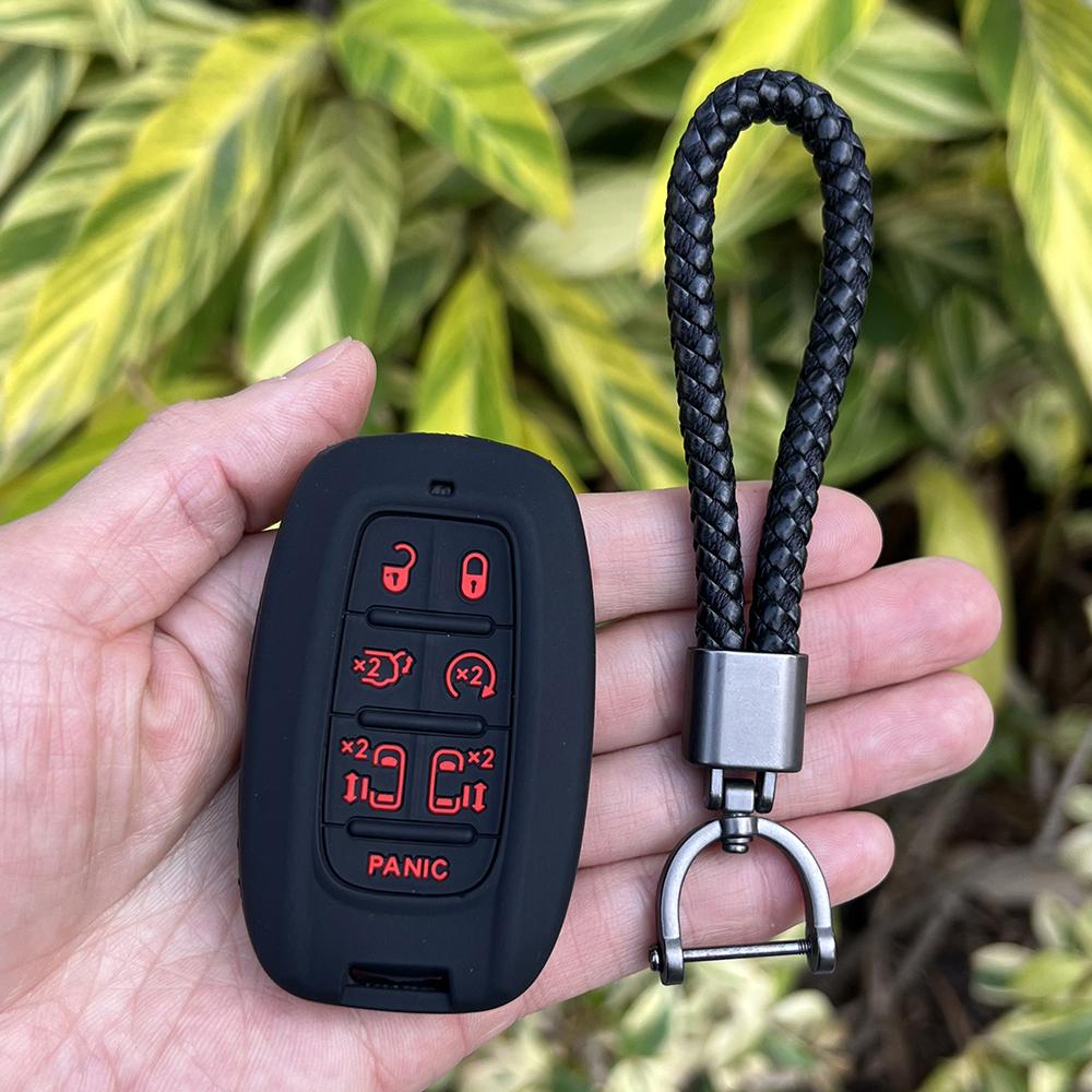 Силиконовый чехол-брелок для ключа автомобиля с 6+1 кнопкой для Chrysler Pacifica Voyager Proximity Smart Remote Key