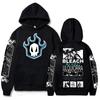 2026 Hot Sale Anime Bleach Getsuga Tensho Kurosaki Ichigo Hoodies Men Women Trendy Hip Hop Punk Casual Sweatshirt Loose Cozy and Versatile