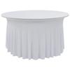 VidaXL Elastic Tablecloths with Skirt 2 Pcs 180x74 Cm White