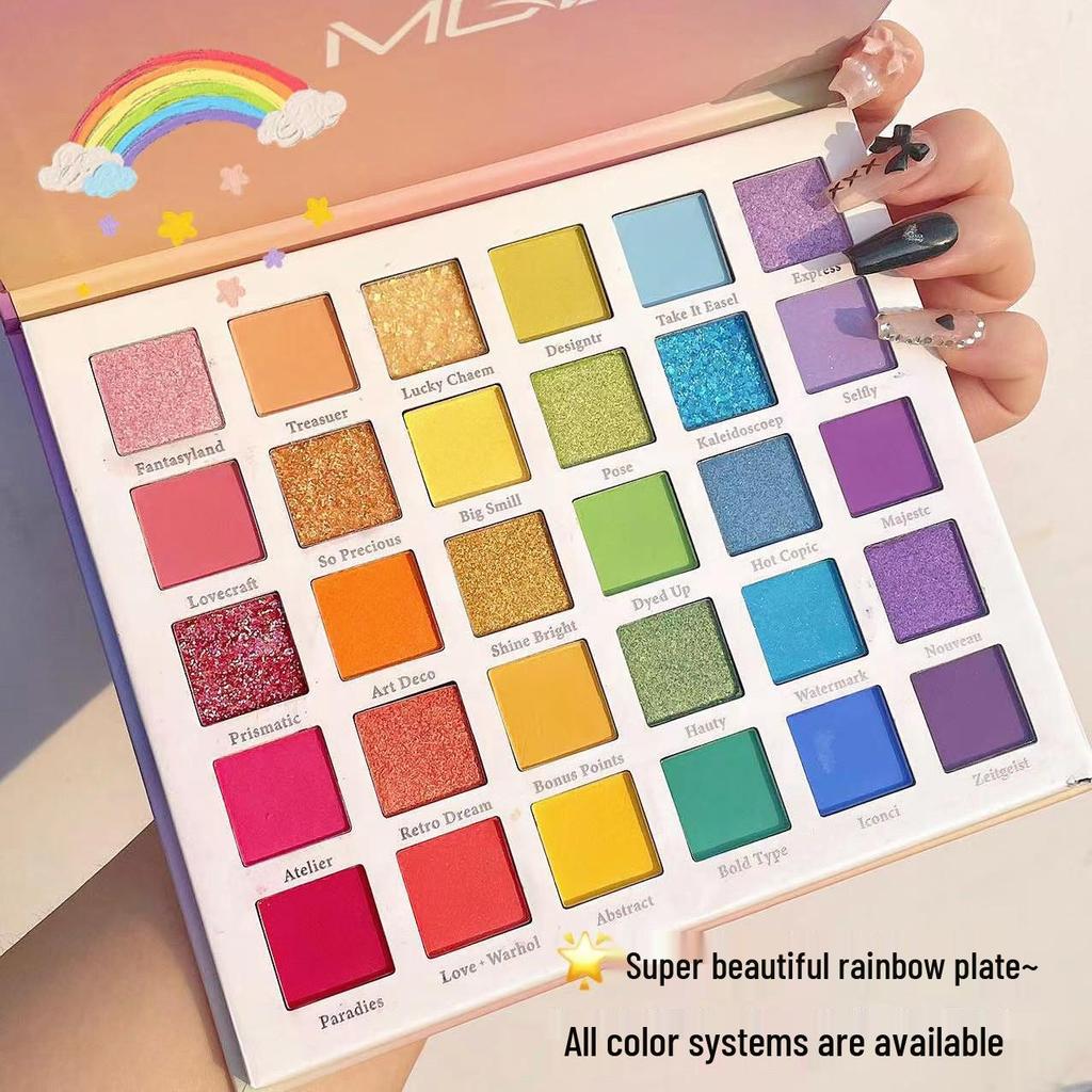 Палетка теней для век Rihao Ten-Color Shimmer для фестивального и сценического макияжа