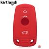 Silicone Key Cover Shell Case for BMW F10 F20 F30 F25 X3 CAS4 Serie 1 3 5 7 F80 X4 F26 Holder 3 Button Remote Key Protection Fob