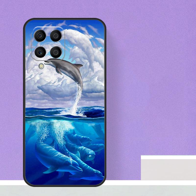 Animal Dolphin For Samsung Galaxy M12 M32 M52 M14 M34 M54 M21 M51 M31 M30s M20 M15 M55 M13 M33 M53 Case