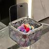 Hair Accessory Storage Box Desktop Girl Hair Clip Hair Ring Hair Clip Rubber Band Transparent Acrylic Sorting Box Storage Basket