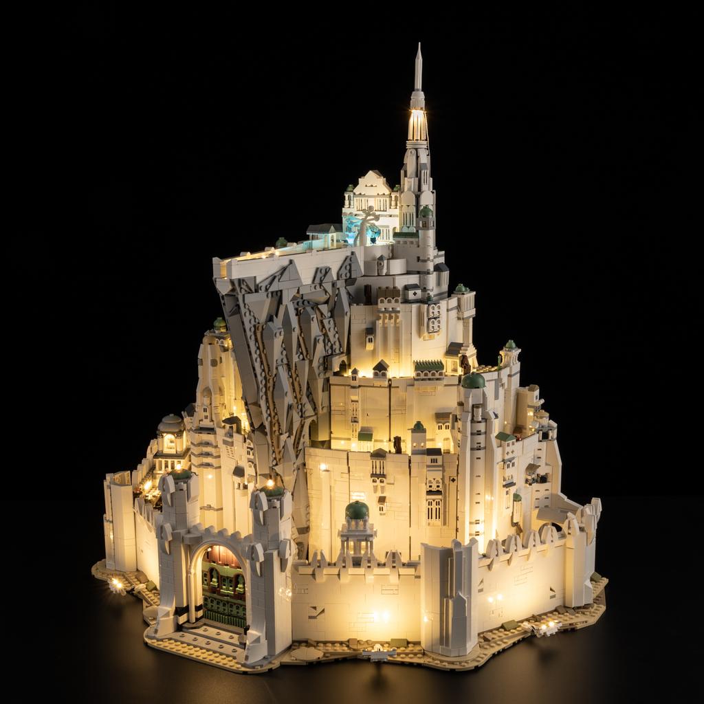 Набор светодиодной подсветки своими руками для Lego 11377 Властелин Колец: Минас Тирит™ Световой набор Конструктор Игрушка Декор Регулируемые световые аксессуары