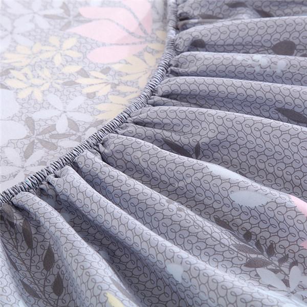 Super Waterproof Bedding Fitted Sheet Printing Mattress Protector Cover Non-slip Bed Linens with Elastic Band Breathable Mattress Protector