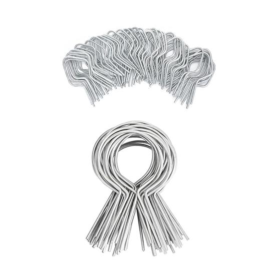 100 шт. оцинкованных зажимов для проволоки для забора, простая установка, надежные металлические зажимы для столбов забора для любителей делать все своими руками