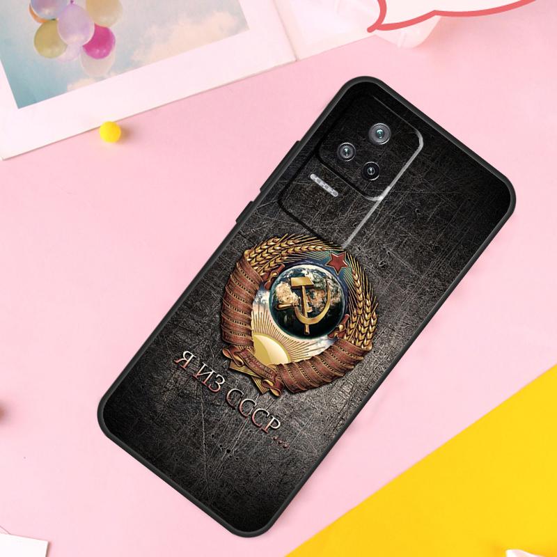Coat Of Arms Russian CCCP Flag Case For Xiaomi 11T 12T Pro 11 12 13 Lite 12X POCO F5 X3 X5 Pro M4 M5s F3 F4 X4 GT Cover